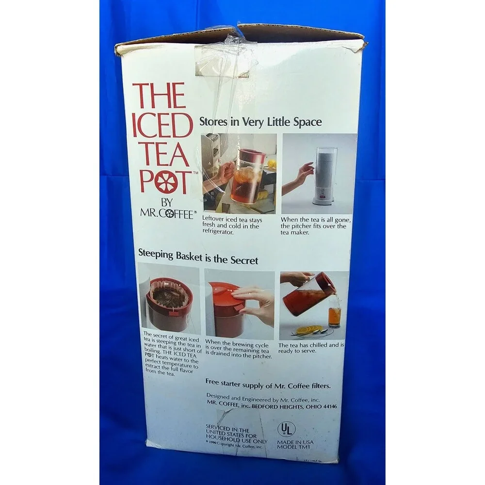 Mr Coffee The Iced Tea Pot Maker TM1 Brewer ONLY Replacement Part Unit NoPitcher